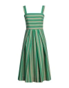 Dolce & Gabbana Woman Midi Dress Light Green Size 8 Cotton In Green