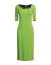 Dolce & Gabbana Woman Midi Dress Lime Green Size 4 Viscose, Acetate, Elastane