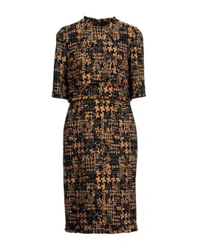 Dolce & Gabbana Short Dresses In Yellow