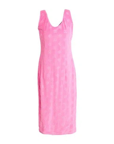 Dolce & Gabbana Woman Midi Dress Pink Size 12 Cotton
