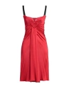 Dolce & Gabbana Woman Midi Dress Red Size 10 Viscose In Red