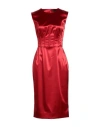 Dolce & Gabbana Woman Midi Dress Red Size 6 Acetate, Polyamide, Elastane