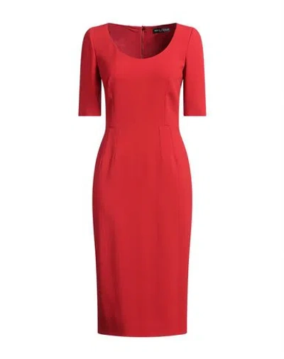 Dolce & Gabbana Woman Midi Dress Red Size 4 Viscose, Acetate, Elastane