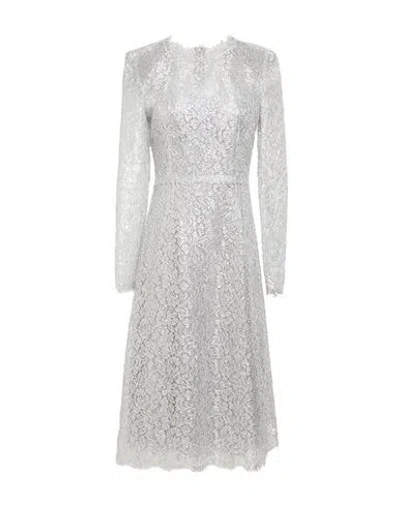 Dolce & Gabbana Midi Dresses In Silver