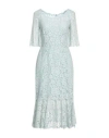 Dolce & Gabbana Woman Midi Dress Sky Blue Size 2 Cotton, Polyamide, Viscose In Blue