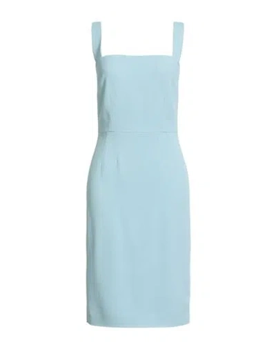 Dolce & Gabbana Woman Midi Dress Sky Blue Size 8 Viscose, Acetate, Elastane