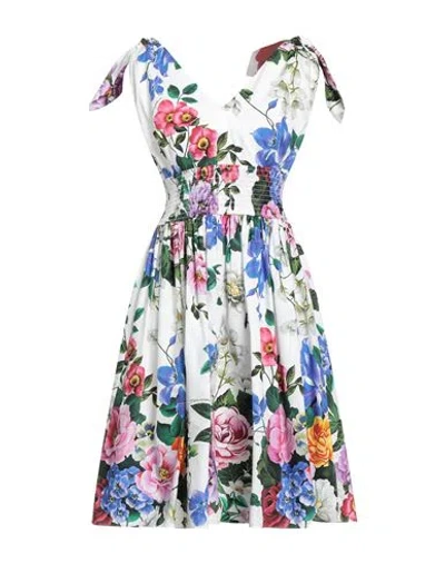 Dolce & Gabbana Woman Midi Dress White Size 6 Cotton