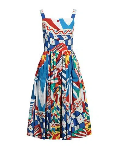 Dolce & Gabbana Woman Midi Dress White Size 4 Cotton