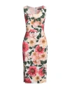 Dolce & Gabbana Woman Midi Dress White Size 8 Viscose, Elastane In White