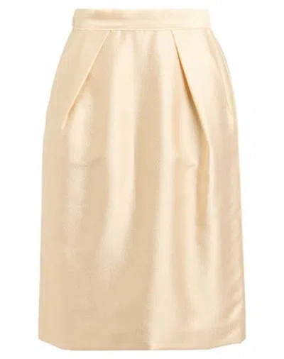 Dolce & Gabbana Woman Midi Skirt Beige Size 6 Acetate, Cotton, Polyamide In Neutral