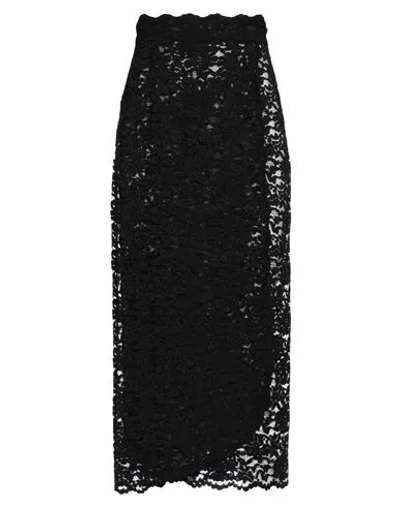 Dolce & Gabbana Woman Midi Skirt Black Size 8 Polyamide, Viscose