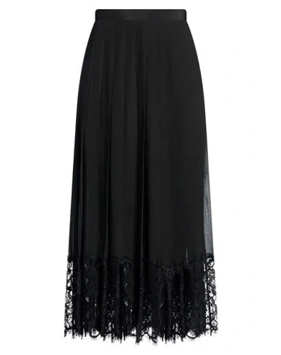 Dolce & Gabbana Woman Midi Skirt Black Size 4 Polyester, Cotton, Acetate, Polyamide, Silk