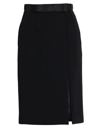 Dolce & Gabbana Woman Midi Skirt Black Size 4 Virgin Wool, Polyamide, Elastane