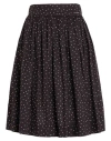 Dolce & Gabbana Woman Midi Skirt Black Size 6 Cotton, Elastane In Black