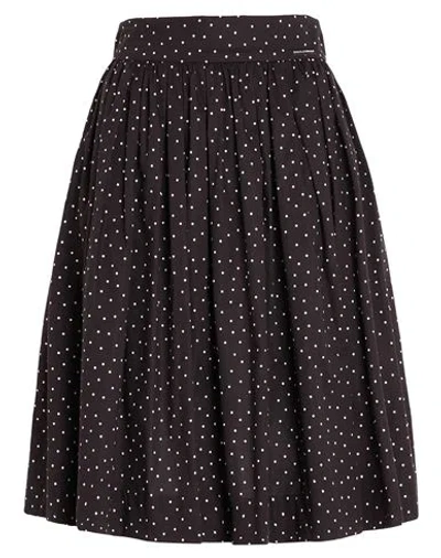 Dolce & Gabbana Woman Midi Skirt Black Size 6 Cotton, Elastane