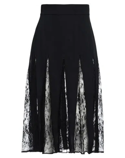 Dolce & Gabbana Woman Midi Skirt Black Size 6 Silk, Viscose, Polyamide, Elastane