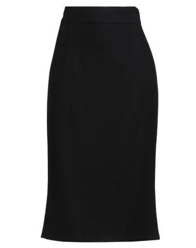 Dolce & Gabbana Woman Midi Skirt Black Size 6 Wool, Polyamide, Elastane