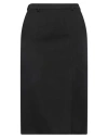 Dolce & Gabbana Woman Midi Skirt Black Size 14 Virgin Wool In Black