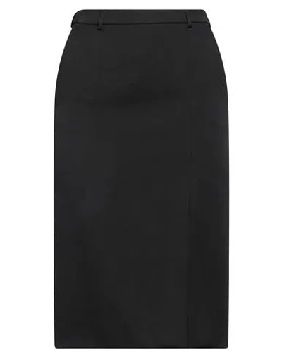 Dolce & Gabbana Woman Midi Skirt Black Size 14 Virgin Wool