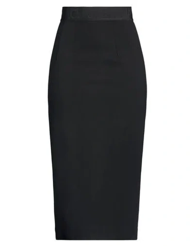 Dolce & Gabbana Woman Midi Skirt Black Size 8 Viscose, Polyamide, Elastane