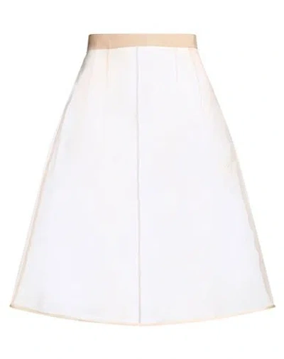 Dolce & Gabbana Woman Midi Skirt Blush Size 0 Polyamide In White