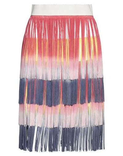 DOLCE & GABBANA DOLCE & GABBANA WOMAN MIDI SKIRT CREAM SIZE 8 SILK, ELASTANE, VISCOSE