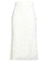 Dolce & Gabbana All-over Logo Sheer Midi Skirt In White