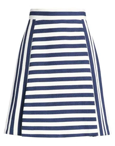 Dolce & Gabbana Woman Midi Skirt Midnight Blue Size 8 Cotton, Elastane