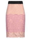 Dolce & Gabbana Woman Midi Skirt Pink Size 12 Cotton, Viscose, Polyamide, Polyester In Pink