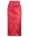 Dolce & Gabbana Woman Midi Skirt Red Size 6 Acetate, Polyamide, Elastane