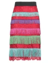 Dolce & Gabbana Woman Midi Skirt Red Size 6 Cotton, Viscose, Polyamide In Red