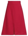 Dolce & Gabbana Woman Midi Skirt Red Size 6 Wool In Red