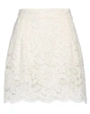 Dolce & Gabbana Woman Midi Skirt White Size 4 Viscose, Cotton, Polyamide, Elastane, Silk