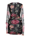 Dolce & Gabbana Woman Mini Dress Black Size 10 Polyamide, Elastane In Black