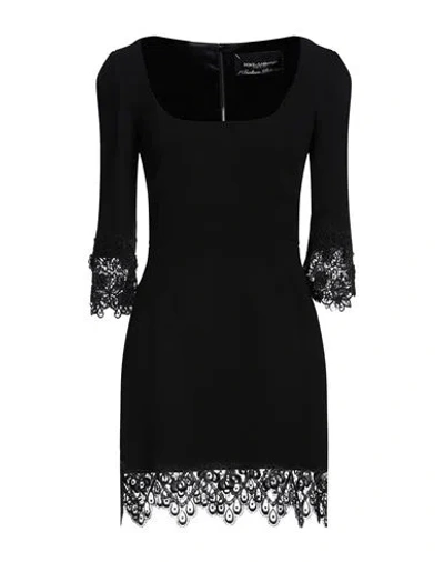 Dolce & Gabbana Short Dresses In Black