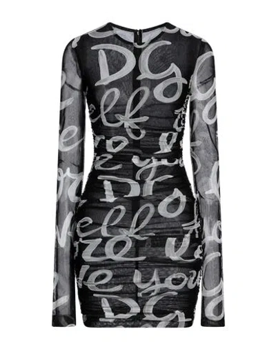 Dolce & Gabbana Woman Mini Dress Black Size 10 Polyamide, Elastane
