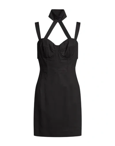 Dolce & Gabbana Woman Mini Dress Black Size 12 Viscose, Elastane
