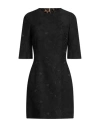 Dolce & Gabbana Brocade Dress With Fitted Waist And Textured Fabric In Black