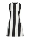 Dolce & Gabbana Woman Mini Dress Black Size 6 Cotton, Viscose, Silk In Black