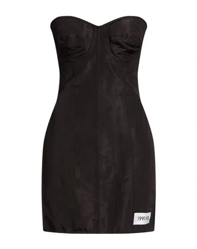 Dolce & Gabbana Woman Mini Dress Black Size 6 Silk, Polyester, Elastane