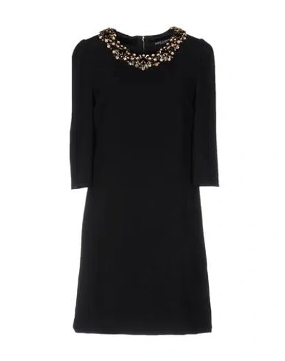 Dolce & Gabbana Short Dress In Black