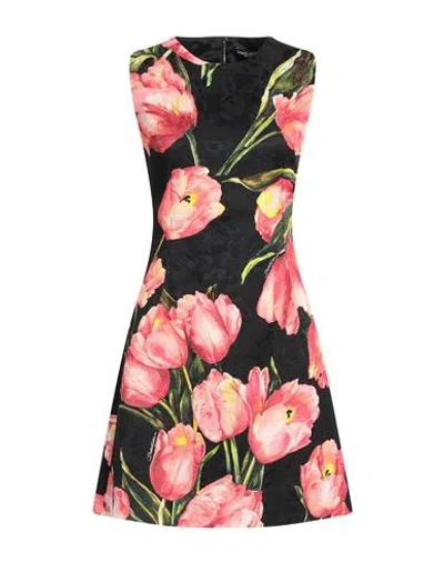 Dolce & Gabbana Woman Mini Dress Black Size 8 Cotton, Viscose