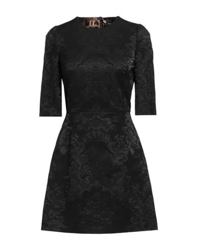 Dolce & Gabbana Woman Mini Dress Black Size 8 Polyamide, Polyester, Cotton, Elastane