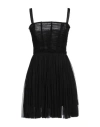 Dolce & Gabbana Woman Mini Dress Black Size 8 Silk In Black
