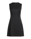 Dolce & Gabbana Woman Mini Dress Black Size 8 Virgin Wool, Elastane In Black
