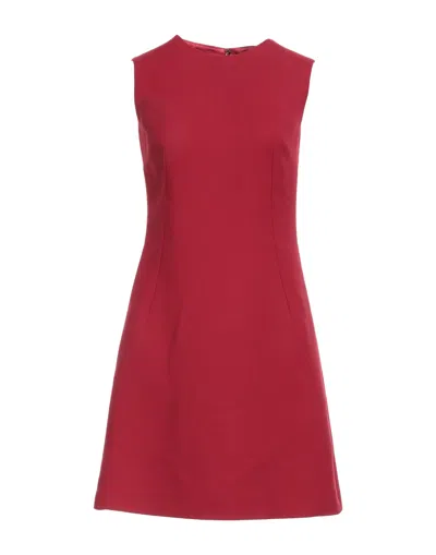 DOLCE & GABBANA DOLCE & GABBANA WOMAN MINI DRESS BRICK RED SIZE 12 VIRGIN WOOL