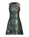 Dolce & Gabbana Woman Mini Dress Emerald Green Size 4 Polyester, Metallic Polyester In Green