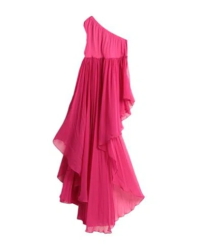 Dolce & Gabbana Woman Mini Dress Fuchsia Size 14 Silk In Pink