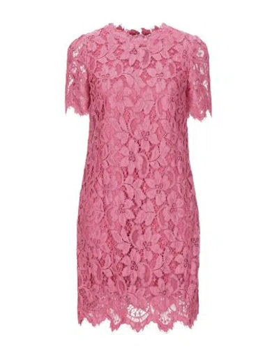 Dolce & Gabbana Short Dresses In Pink