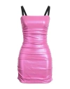 Dolce & Gabbana Woman Mini Dress Fuchsia Size 2 Viscose, Elastane In Pink